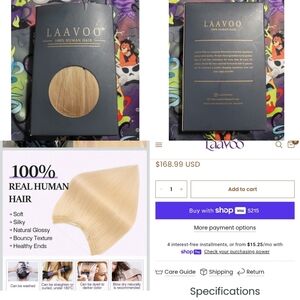 Laavoo Real Human Hair Halo